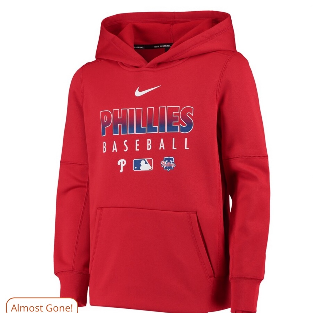 Women’s Philadelphia Phillies Nike Red Fleece Pullover Hoodie